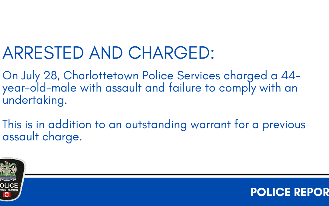 Arrested and Charged: 44-year-old-male charged with assault