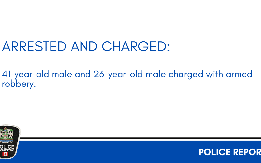 Arrested and Charged: Two individuals charged with armed robbery